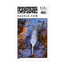 Egret's Feather postage by moonrisings Egret's Feather postage
