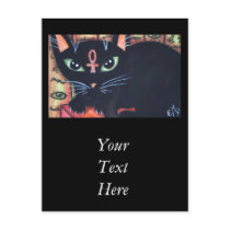Egypt Cat With Ankh Postcard