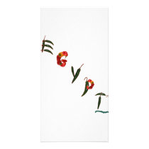 Egypt Chili Peppers Customized Photo Card