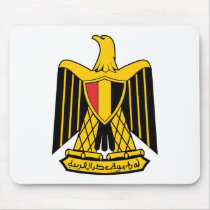 Egypt Coat of Arms Mousepad by FlagTshirts Egypt Coat of Arms Mousepad