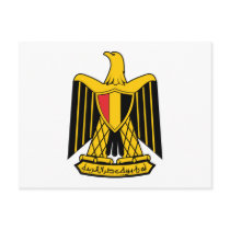 Egypt Coat of Arms Postcard by FlagTshirts Egypt Coat of Arms Postcard