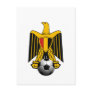 Egypt Eagle Soccer football Emblem Postcard