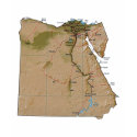 Egypt Flag and Map T-Shirt