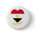 Egypt Flag Heart buttons by Vexillophile Egypt Flag Heart buttons