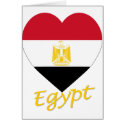 Egypt Flag Heart cards by Vexillophile Egypt Flag Heart cards