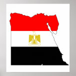 Egypt Flag Map full size posters