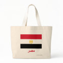 Egypt Flag with Name in Arabic bags
