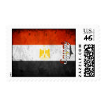 Egypt Grunge Flag Postage Stamp