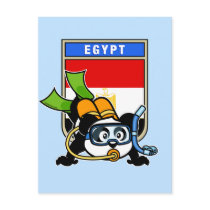 Egypt Scuba Diving Panda Post Cards