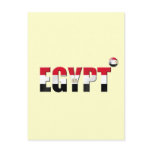 Egypt soccer football flag logo gear and gifts postcards