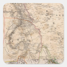 Egypt, Sudan, Africa Square Sticker