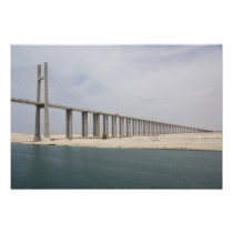 Egypt, Suez Canal. Bridge of Peace aka Peace