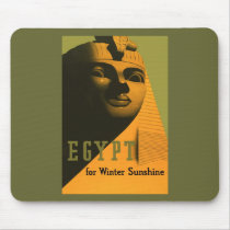 Egypt - Vintage Travel Poster Art Mousepad