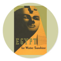 Egypt - Vintage Travel Poster Art Stickers