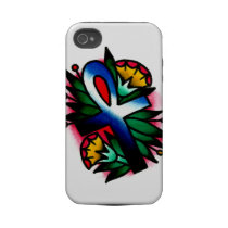 Egyptian Ankh with Lotus Flowers Iphone 4 Tough Covers