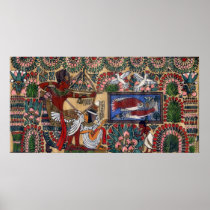 Egyptian Archer Papyrus Poster