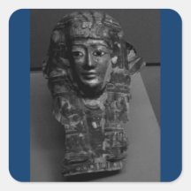 Egyptian Art B+W Sticker