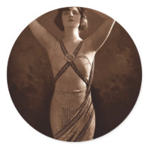 Egyptian Beauty Round Stickers