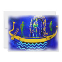 Egyptian Boat/ Barge (in oil 2) Invite