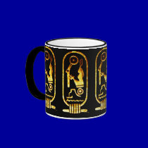 Egyptian cartouch mugs