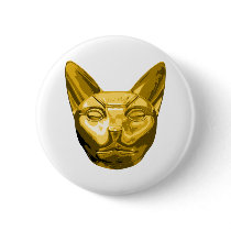 Egyptian Cat Bast Pinback Button