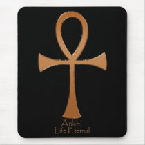 Egyptian Copper ANKH Mouse Mat