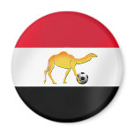 Egyptian desert camel soccer ball flag magnets