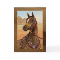 Egyptian Dream Arabian horse greeting card by Fine_Art_of_Morgane Egyptian Dream Arabian horse greeting card