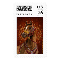 Egyptian Dream Arabian horse large postage stamp by Fine_Art_of_Morgane Egyptian Dream Arabian horse large postage stamp