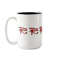 Egyptian Eye mugs by coppernickle Egyptian Eye mugs