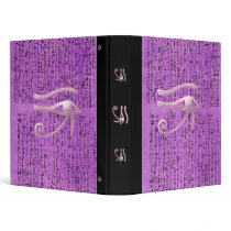 Egyptian Eye Of Horus Vinyl Binder