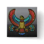 Egyptian Falcon Button