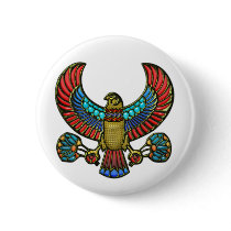 Egyptian Falcon Button