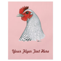 Egyptian Fayoumi:  Silver Hen Full Color Flyer