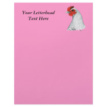 Egyptian Fayoumi:  Silver Hen Letterhead
