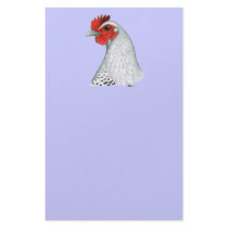 Egyptian Fayoumi:  Silver Hen Personalized Stationery