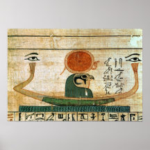 Egyptian funerary papyrus print