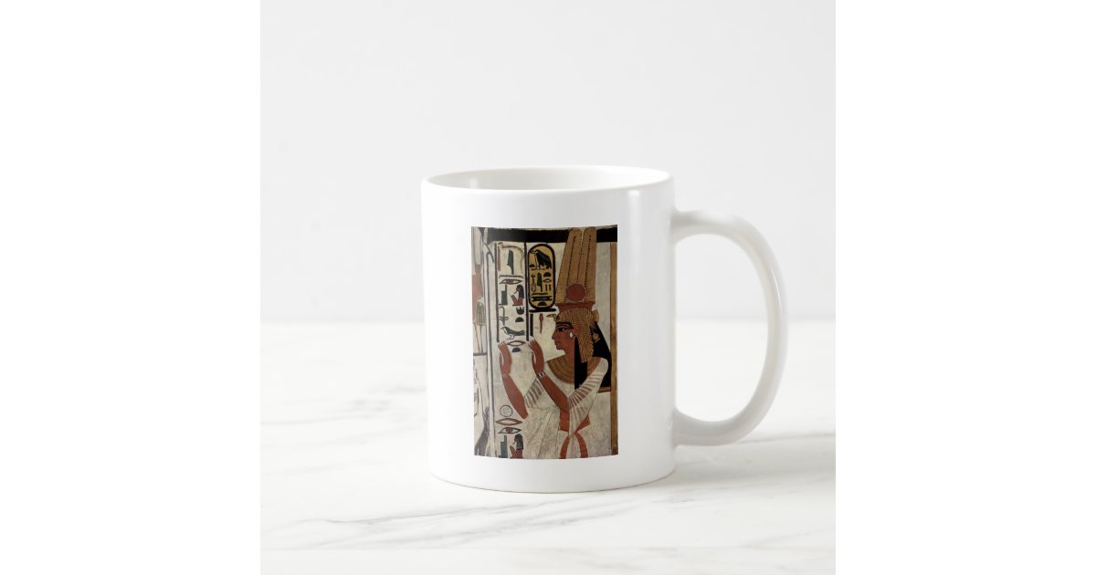 Egyptian goddess hieroglyphics pattern coffee mug Zazzle