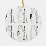 Egyptian Gods and Pharaohs in School Ornament