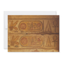 Egyptian hieroglyphic writing custom announcements