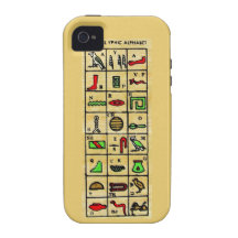 Egyptian Hieroglyphics, Alphabetic Symbols Case-Mate iPhone 4 Cover