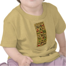 Egyptian Hieroglyphics, Alphabetic Symbols Shirt