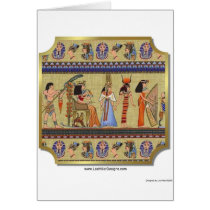 Egyptian Hieroglyphics Apparel, Gifts Collectibles Card