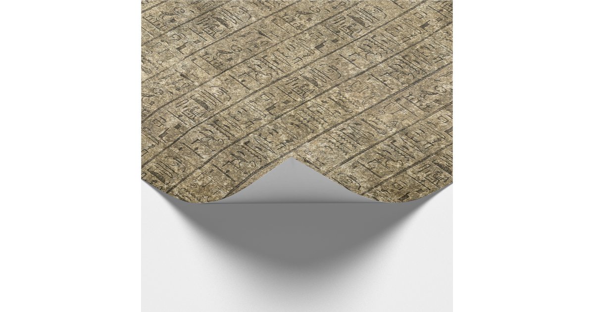 Egyptian Hieroglyphics Wrapping Paper Zazzle