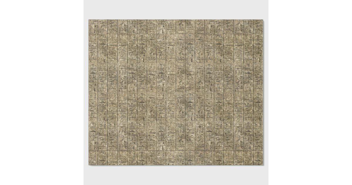Egyptian Hieroglyphics Wrapping Paper Zazzle