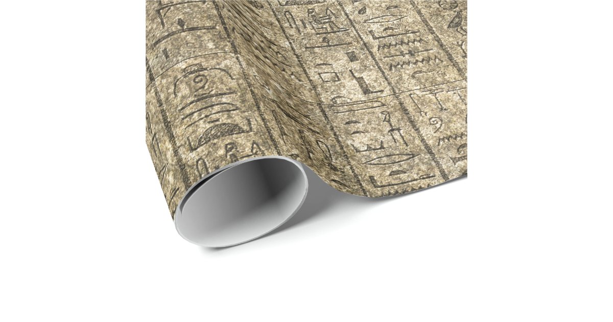 Egyptian Hieroglyphics Wrapping Paper Zazzle