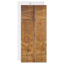 Egyptian hieroglyphs writing system custom rack cards
