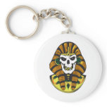 egyptian king skull keychain