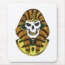egyptian king skull mousepads
