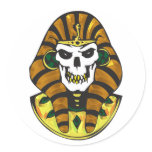 egyptian king skull stickers